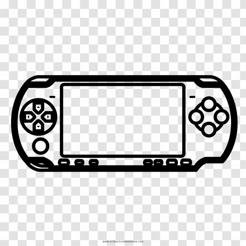 Video Game Console Accessories Drawing PlayStation Portable Coloring Book - Playstation Transparent PNG