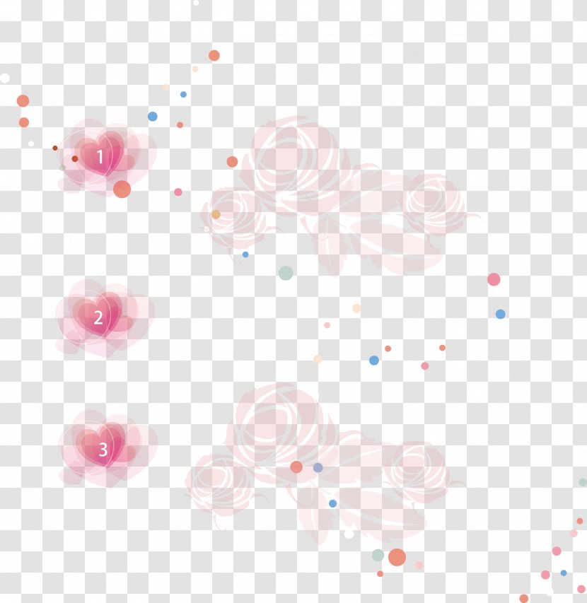 Textile Petal Pattern - Rose Background Transparent PNG