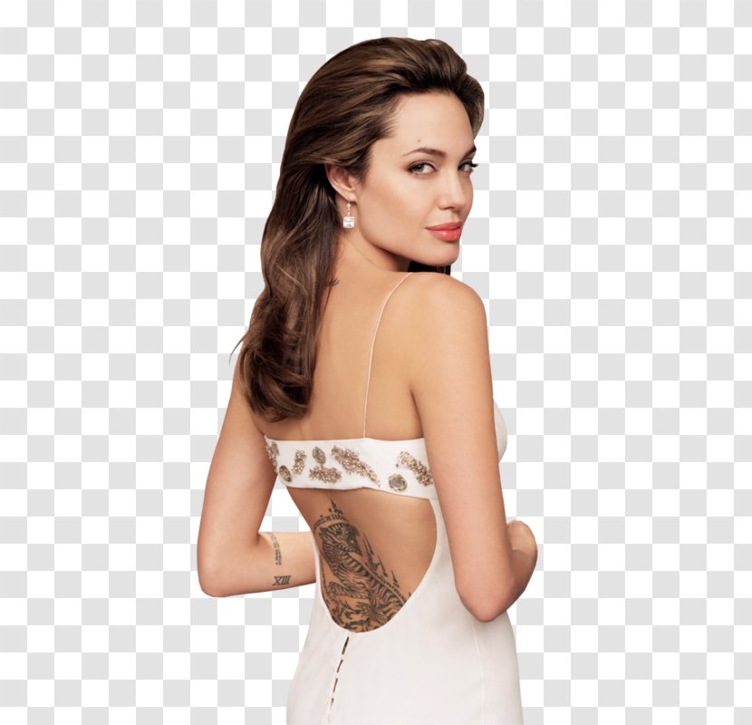 Angelina Jolie Lower-back Tattoo Gone In 60 Seconds Female - Watercolor Transparent PNG