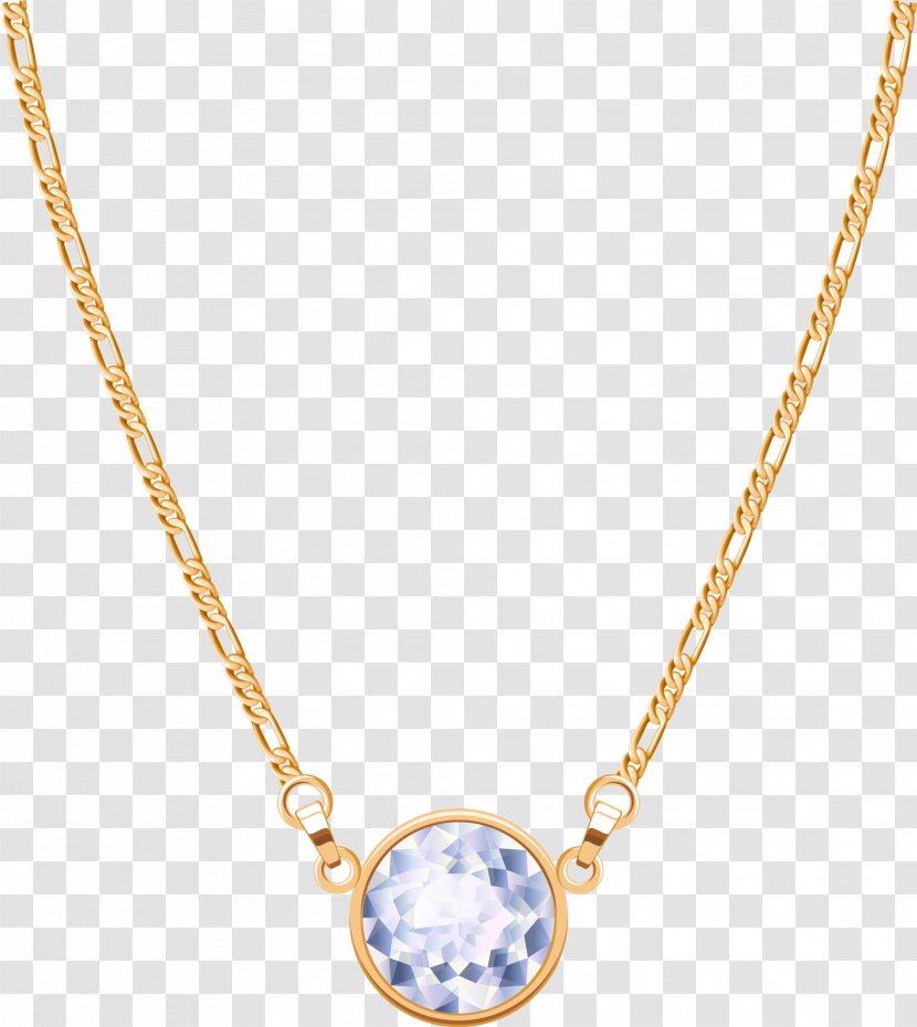 Locket Necklace Chain Jewellery - Blue Jewelry Transparent PNG