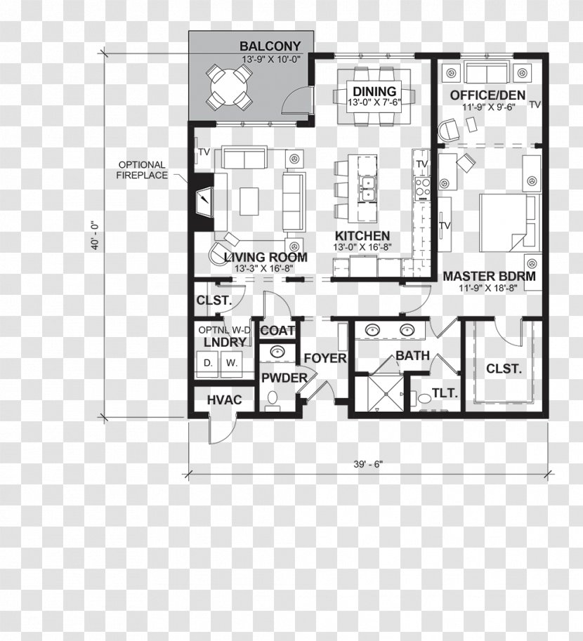 Floor Plan Diagram - Drawing - Design Transparent PNG