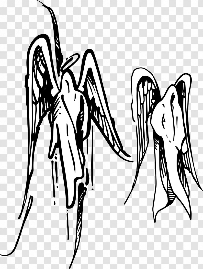 Angel Clip Art - Wing - Doodle Transparent PNG