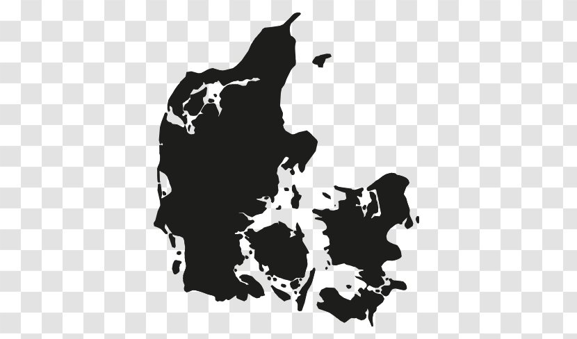 Royalty-free Illustrator - Black - Denmark Map Transparent PNG
