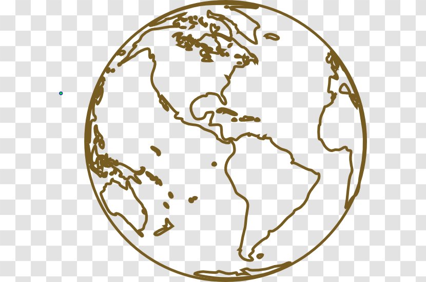 Earth Clip Art Image Globe - Black And White Transparent PNG