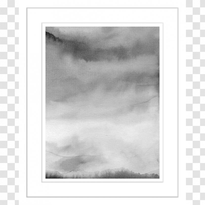 Picture Frames Sky White Watercolor Painting - Frame - Cartoon Transparent PNG