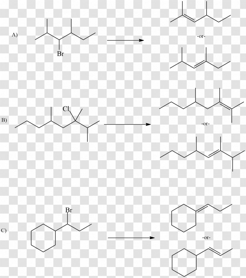 Zaitsev's Rule Elimination Reaction Substitution Organic Chemistry Transparent PNG