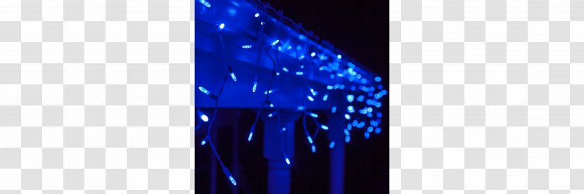 Light-emitting Diode Blue Lighting Christmas Lights - Curtain - Icicles Transparent PNG