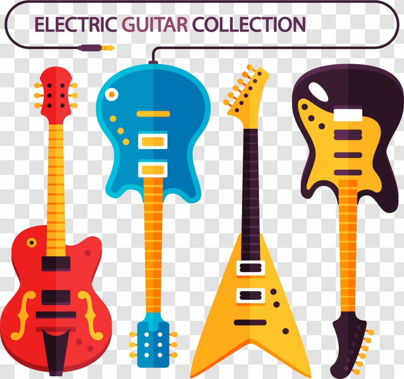 Electric Guitar Poster - Flower - Color Transparent PNG