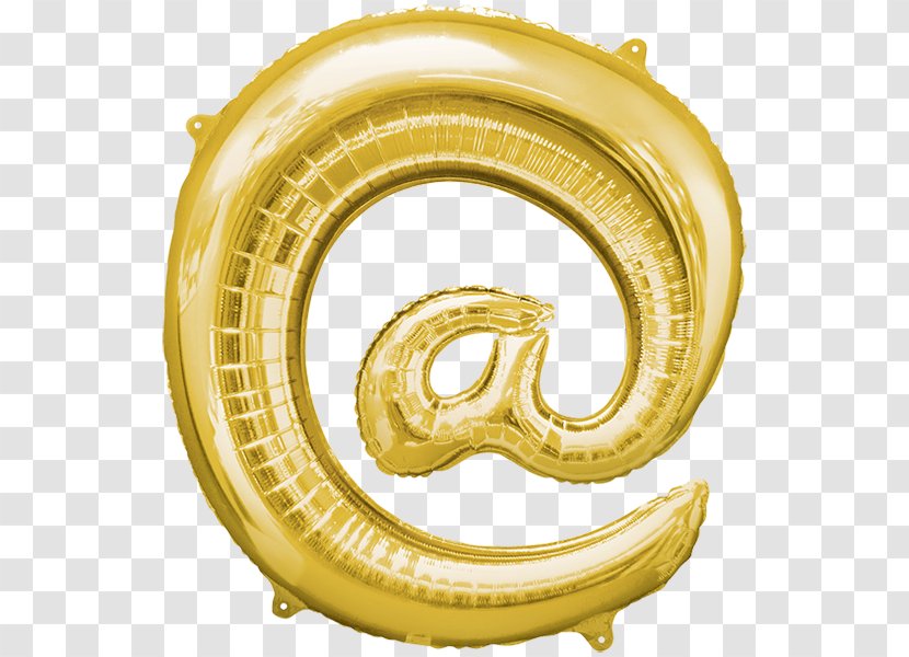 Balloon Gold Party Symbol Birthday Transparent PNG