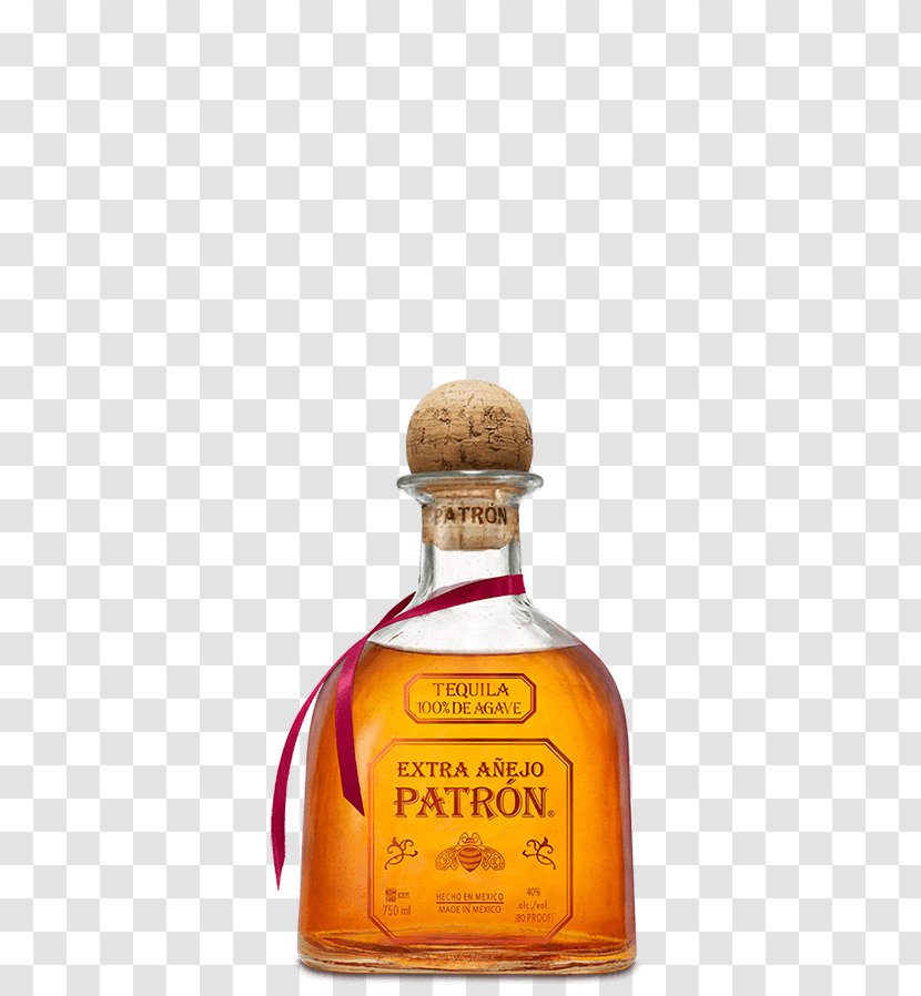 Tequila Liquor Whiskey Patrón Patron Extra Anejo - Alcoholic Beverages Transparent PNG
