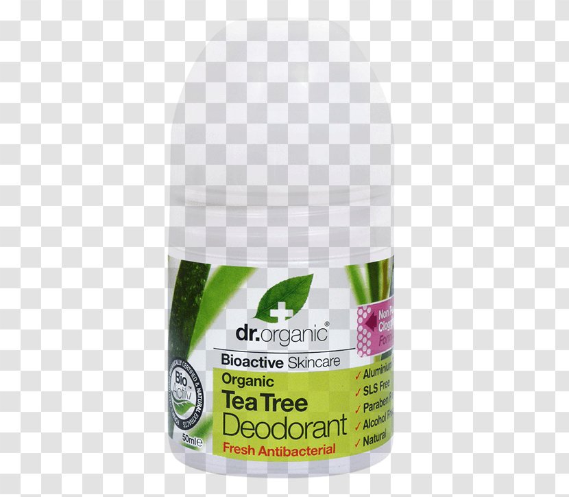 Dr Organic Tea Tree Deodorant 50ml Dr. Pure Oil 10 Ml - Flower Transparent PNG