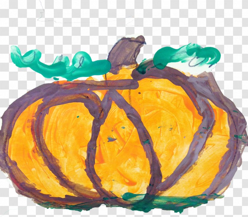Pumpkin Painting Calabaza Cucurbita Gourd - Fruit - Watercolor Transparent PNG