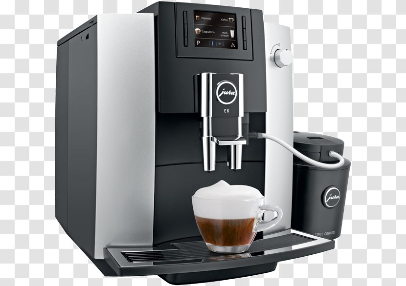Coffee Cappuccino Espresso Jura Elektroapparate E6 - Home Appliance Transparent PNG