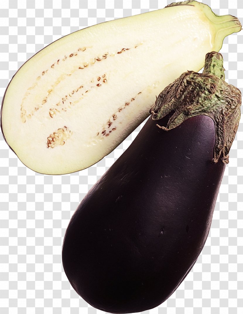 Vegetable Cartoon - Purple Eggplant - Food Shoe Transparent PNG