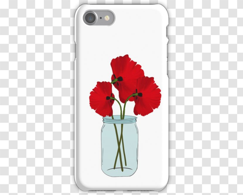 IPhone 7 4S 6 Plus 6S - Flower - Mason Jar Flowers Transparent PNG