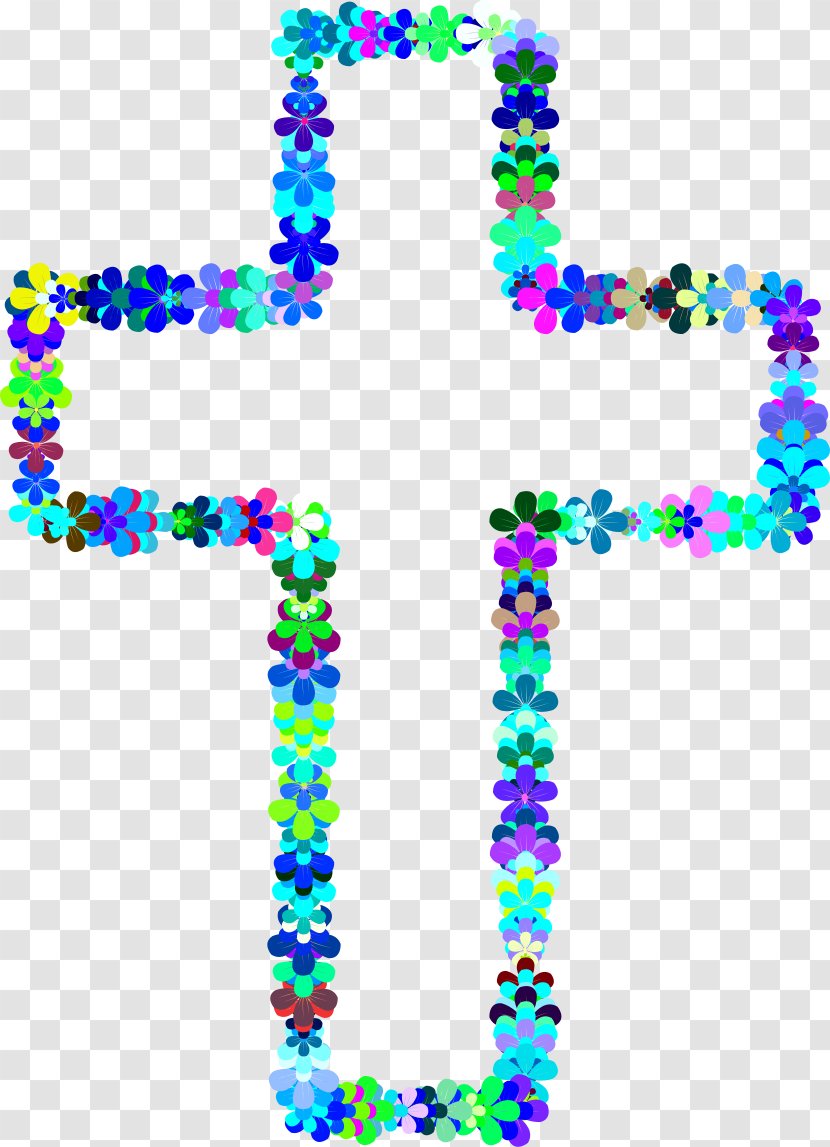 Line Art Clip - Number - Christian Cross Transparent PNG