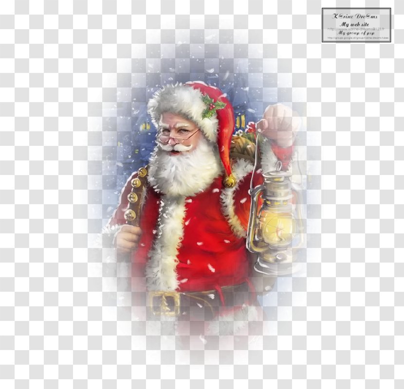 Santa Claus Christmas Ornament Painting Art - Acrylic Paint Transparent PNG
