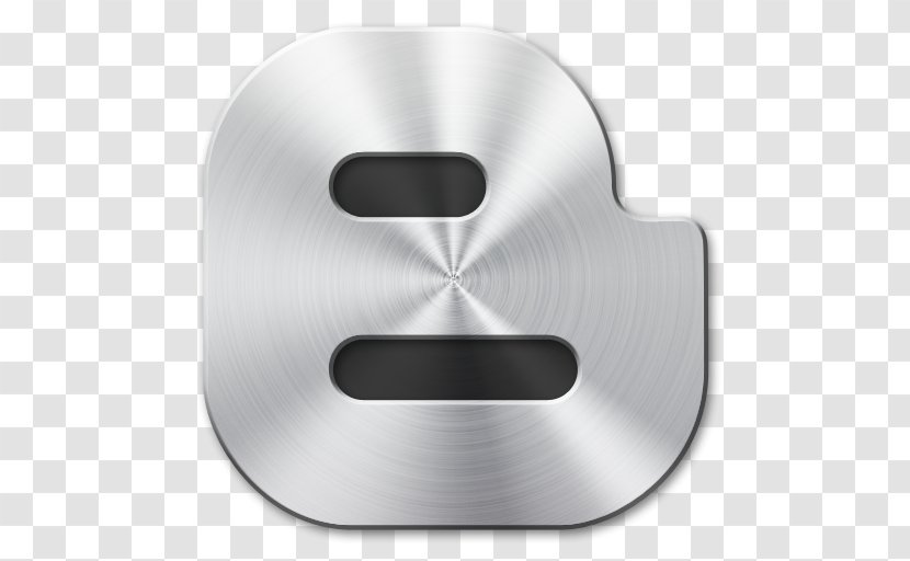 Button Blog - Brushed Metal Transparent PNG