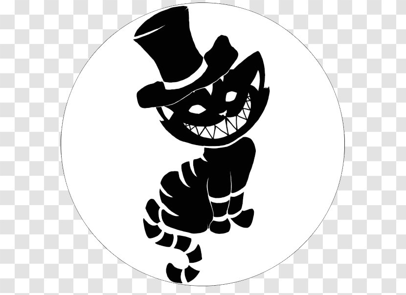 Cheshire Cat Tattoo Mad Hatter - Whiskers Transparent PNG