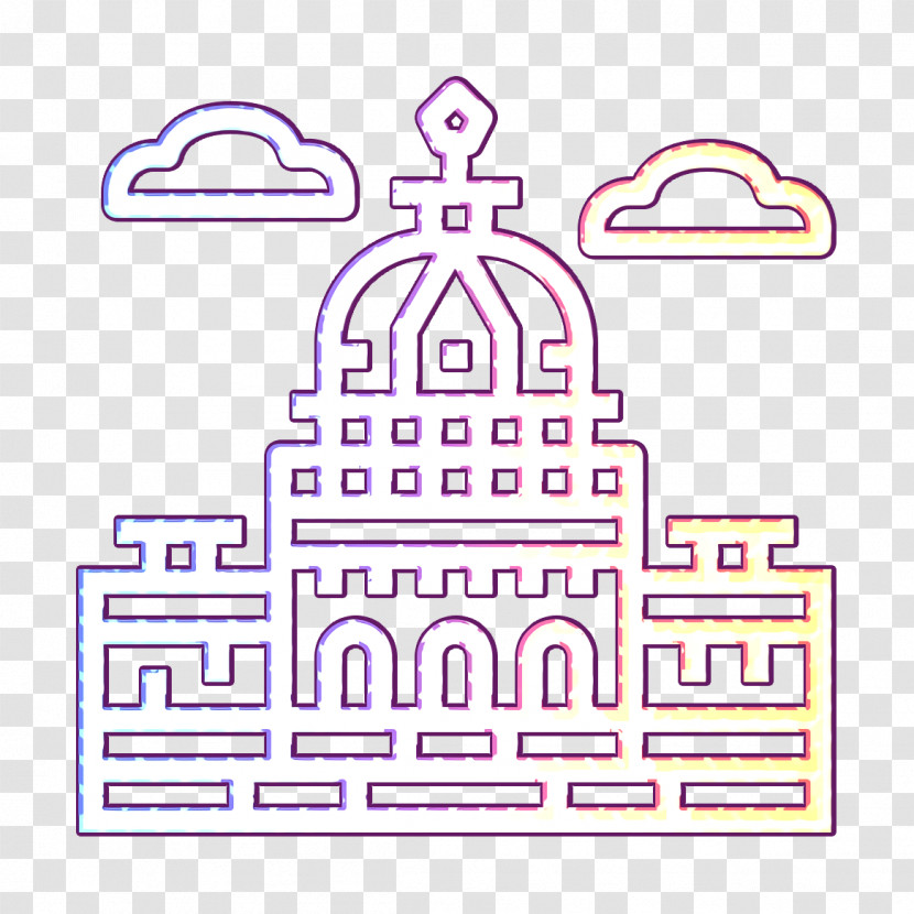 Capitol Icon Election Icon Architecture And City Icon Transparent PNG