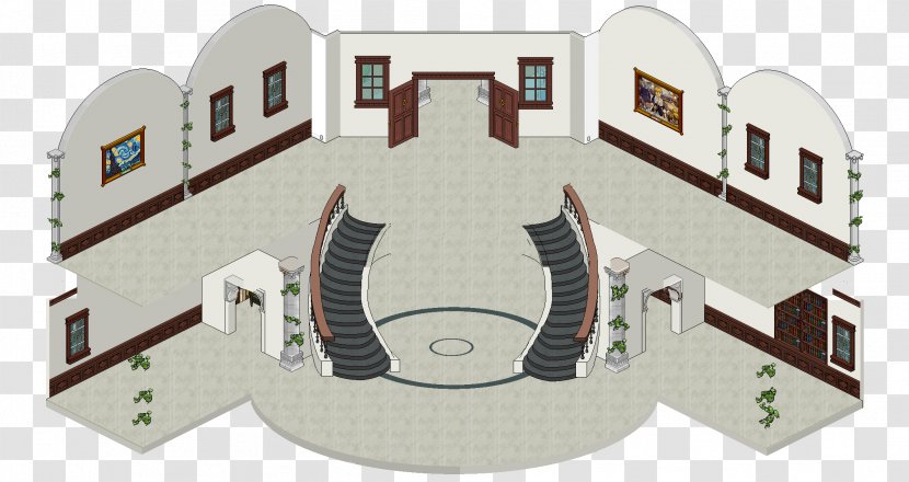 Hall Habbo Room Idea House - Building Transparent PNG