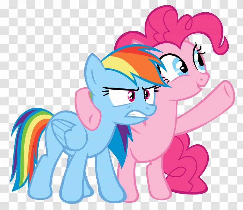 Pinkie Pie Rainbow Dash Applejack Pony Equestria - Flower - Heart Transparent PNG