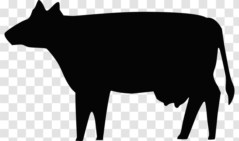 Cattle Clip Art Vector Graphics Silhouette Openclipart - Domestic Pig - Cow Icon Transparent PNG