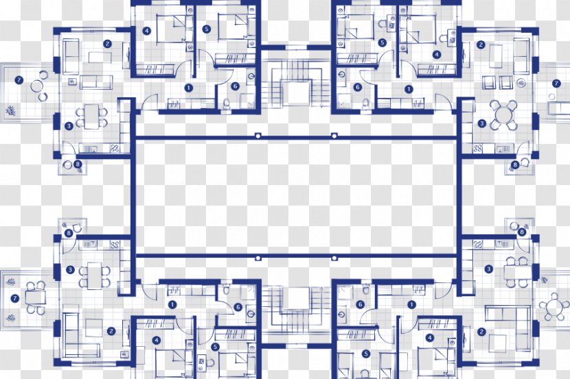 Floor Plan Kibris Town Houses Apartment Villa - Seaview Transparent PNG