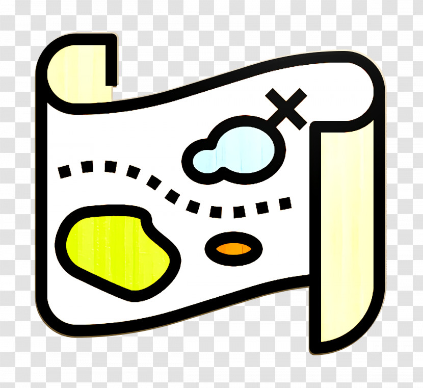 Treasure Map Icon Maps And Location Icon Game Elements Icon Transparent PNG