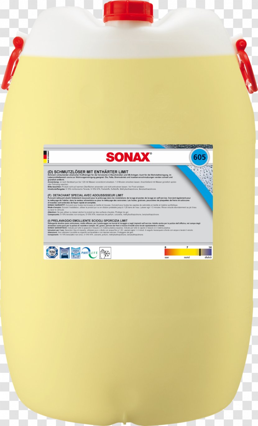 Sonax Car Liter Wax Cleaning - Autofelge - Dust Sweeping Transparent PNG