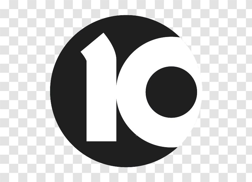 Channel Ten Logo Television 2 - Monochrome - 10 News Transparent PNG