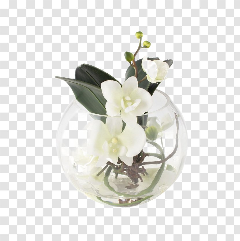 Floral Design Vase Flower Bouquet Glass - Tableware - White Soft-mounted Decorative Transparent PNG