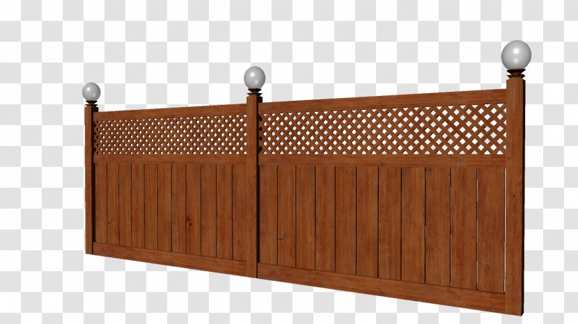 Wood Stain Picket Fence - Post Transparent PNG