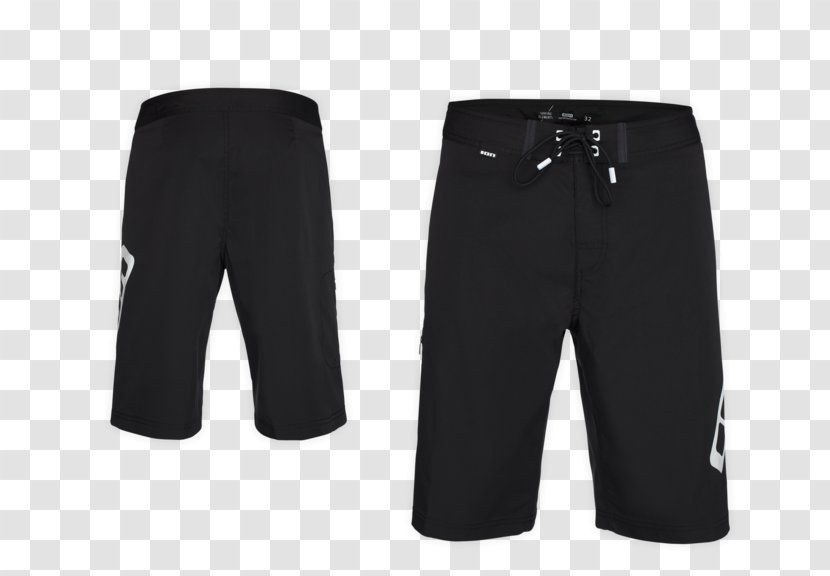 Trunks Bermuda Shorts Pants - Black - Active Transparent PNG
