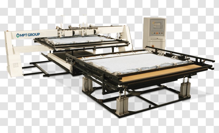 Mattress Machine Quilting Bed Frame - Over Edging Sewing Transparent PNG