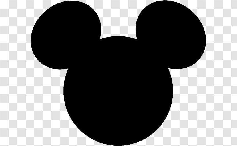 Mickey Mouse Minnie Daisy Duck Logo Clip Art - Black And White - Ears Transparent PNG