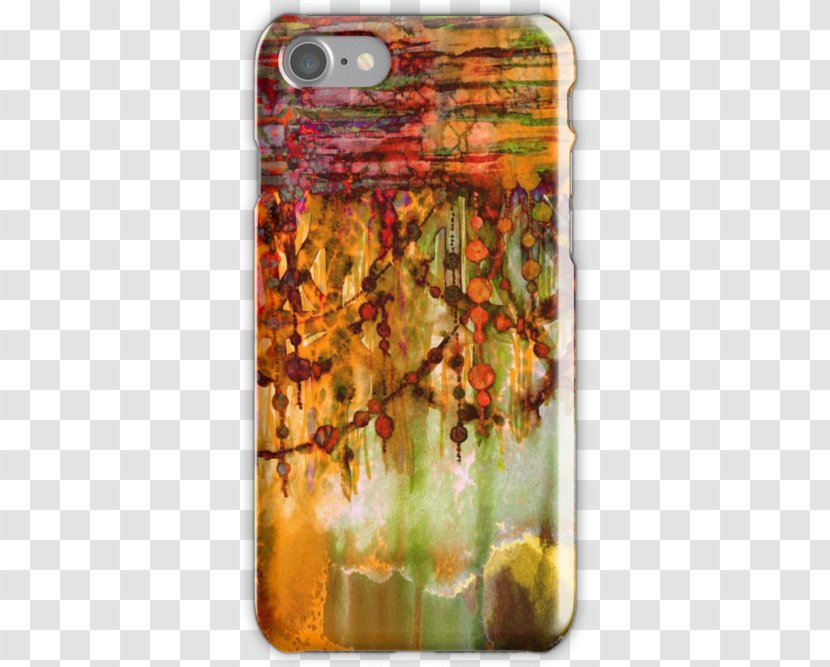 Modern Art Decorative Arts Pearl - Mobile Phone Case - Marsala Watercolor Transparent PNG