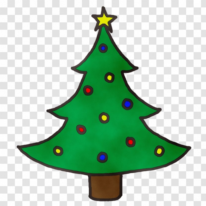 Christmas Tree - Paint - Conifer Interior Design Transparent PNG