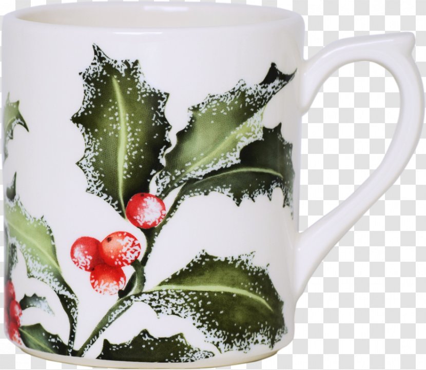 Mug Faïencerie De Gien Tableware Porcelain - Aquifoliaceae Transparent PNG