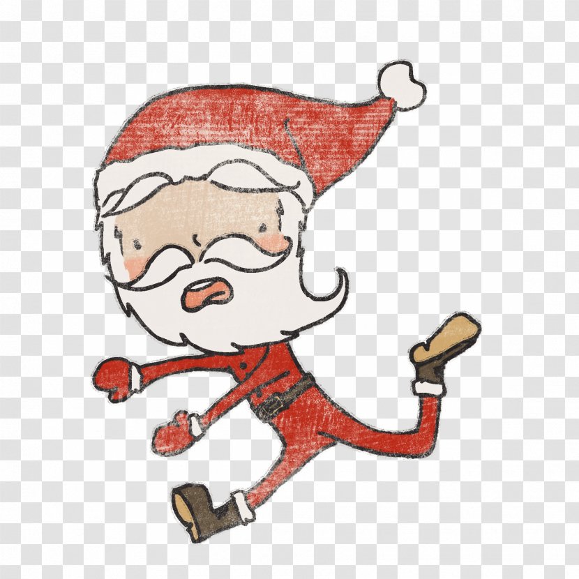 Santa Claus Christmas Suit Clip Art - Gift - Tired Cliparts Transparent PNG