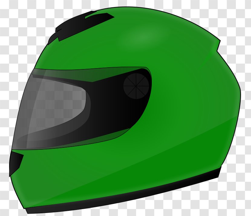Motorcycle Helmets Bicycle Clip Art - Green Transparent PNG