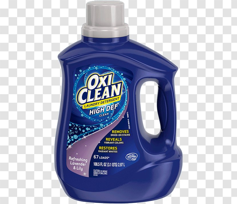 OxiClean Laundry Detergent Stain Removal - Bleach Transparent PNG