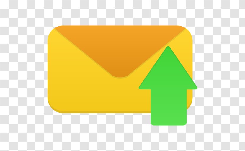 Triangle Symbol Yellow - Yahoo Mail - Email Send Transparent PNG