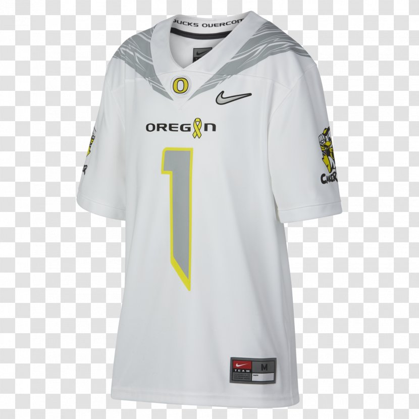 Oregon Ducks Football T-shirt Sports Fan Jersey Baseball Sleeve - Nike Transparent PNG