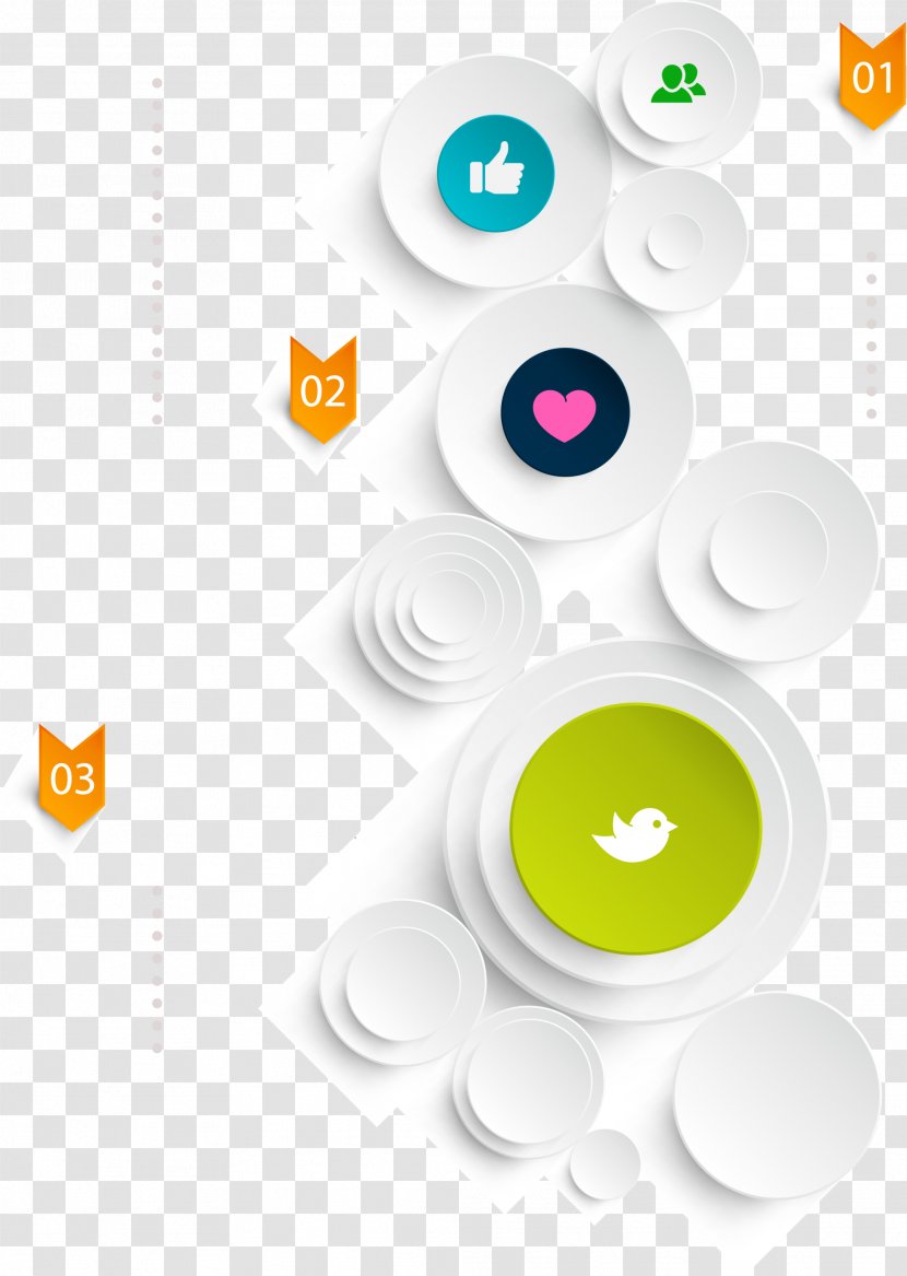 Circle Graphic Design - Infographic - Orange Pattern Transparent PNG