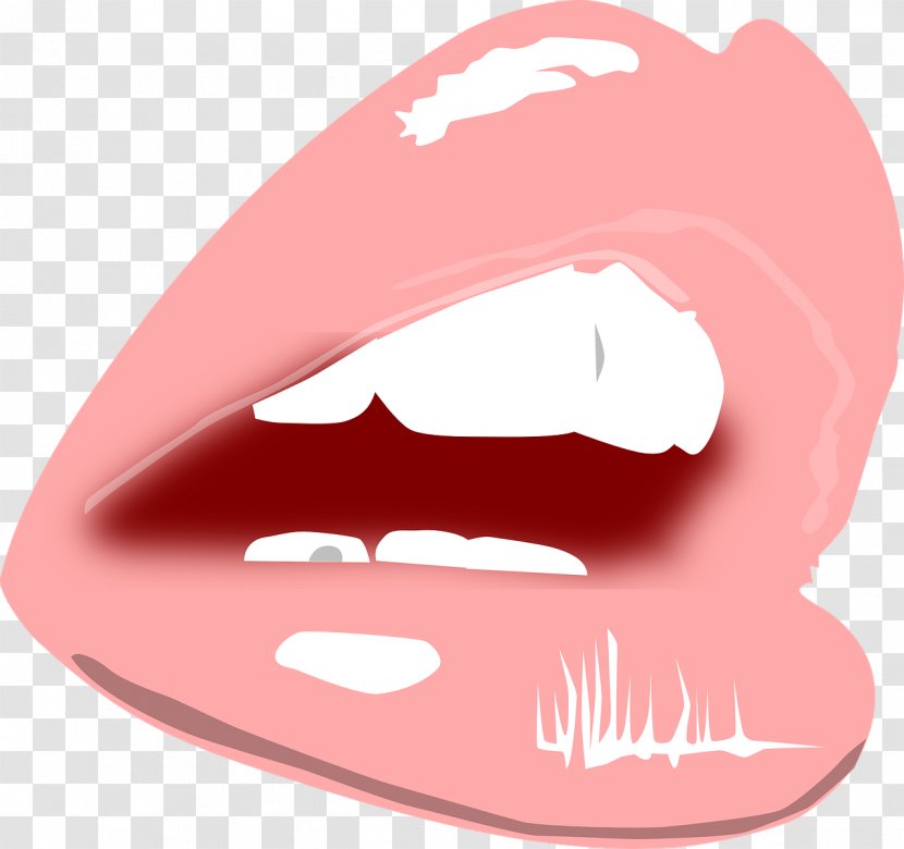 Lip Mouth Clip Art - Watercolor - Tongue Transparent PNG