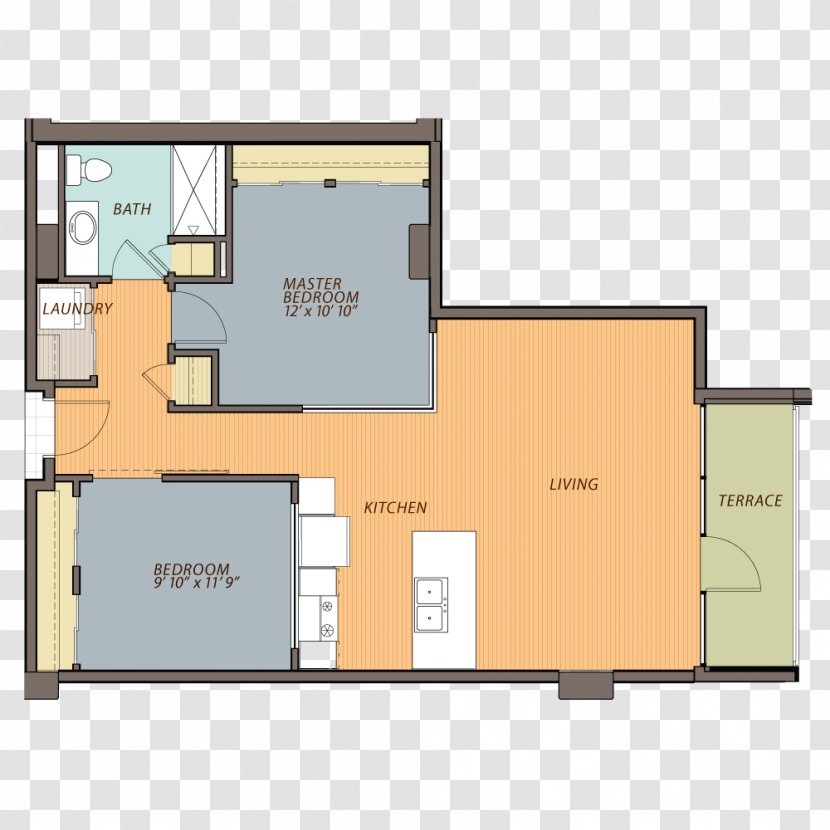 Floor Plan Ovation 309 House Apartment - Loft Transparent PNG