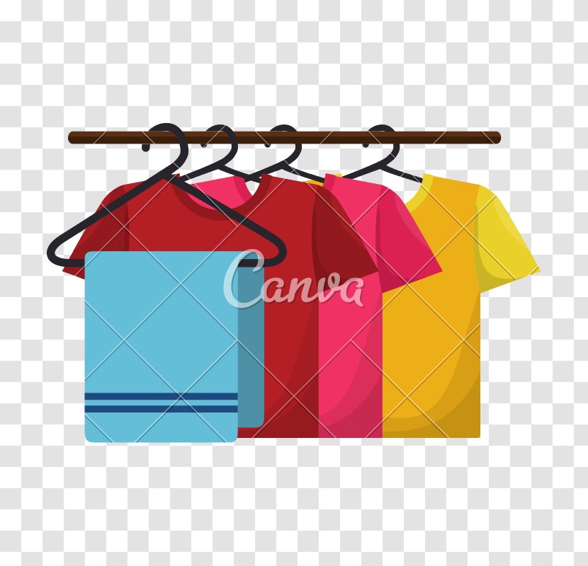 T-shirt Clothes Hanger Clip Art Laundry - Closet - Tshirt Transparent PNG