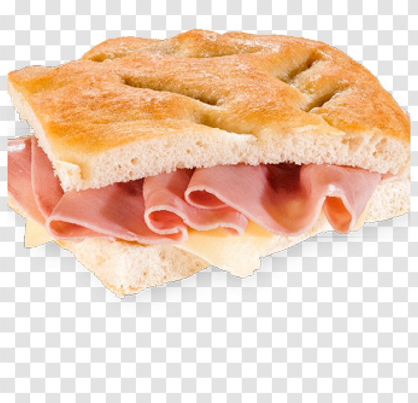 Focaccia Ham And Cheese Sandwich Breakfast Panini - Italian Food Transparent PNG