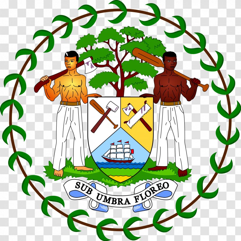 Coat Of Arms Belize Flag - National - Emblem Transparent PNG